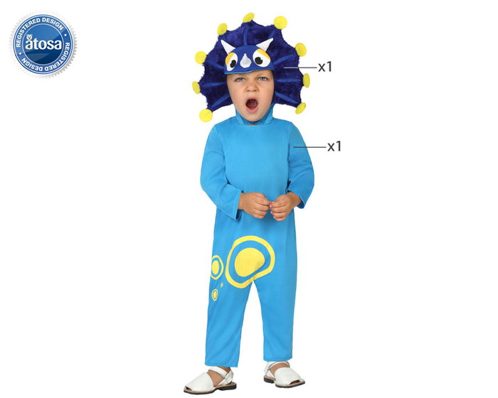 Disfraz Original Bebé Dragón Azul Niño Traje Carnaval Fiesta 2 Piezas Capucha y Mono Edad 0-6 Meses Disfraz Original Bebé Dragón Azul Niño Traje Carnaval Fiesta 2 Piezas Capucha y Mono Edad 0-6 Meses