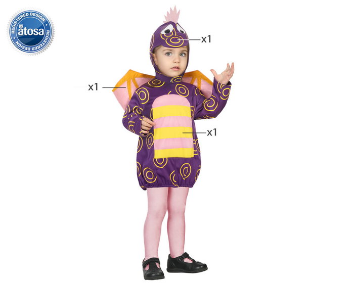 Disfraz para Bebés Dragón Morado