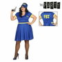 Atosa Disfraz de Policía FBI Mujer Adulto Azul XXL