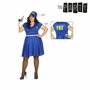Atosa Disfraz de Policía FBI Mujer Adulto Azul XXL