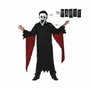 Tinieblas Disfraz Halloween Asesino Niño, Talla 3-4 Años, Conjunto Túnica y Capucha Negro
