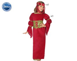 Disfraz para Niños Dama Medieval Rojo