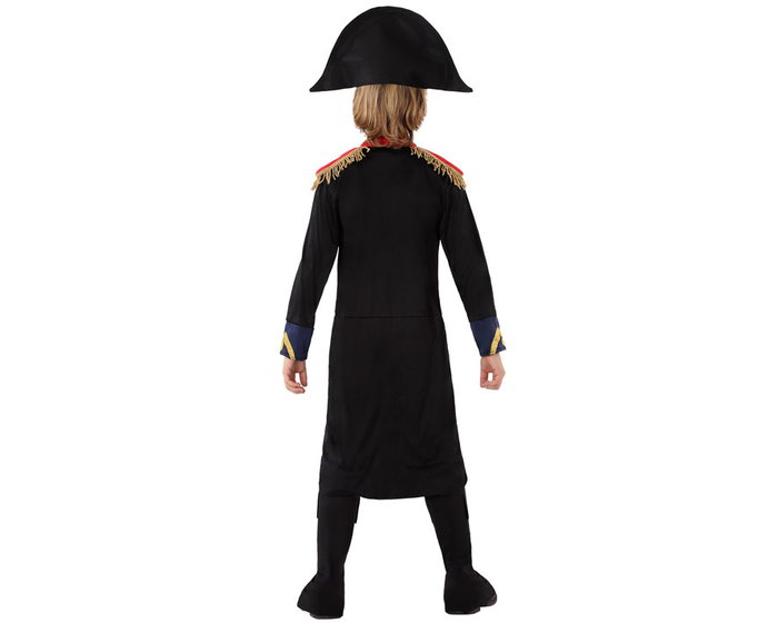 Disfraz Napoleón Infantil Niño 3-4 Años Completo (Sombrero, Peto, Pantalón, Cubrezapatos) para Carnaval Fiesta