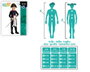 Disfraz Napoleón Infantil Niño 3-4 Años Completo (Sombrero, Peto, Pantalón, Cubrezapatos) para Carnaval Fiesta