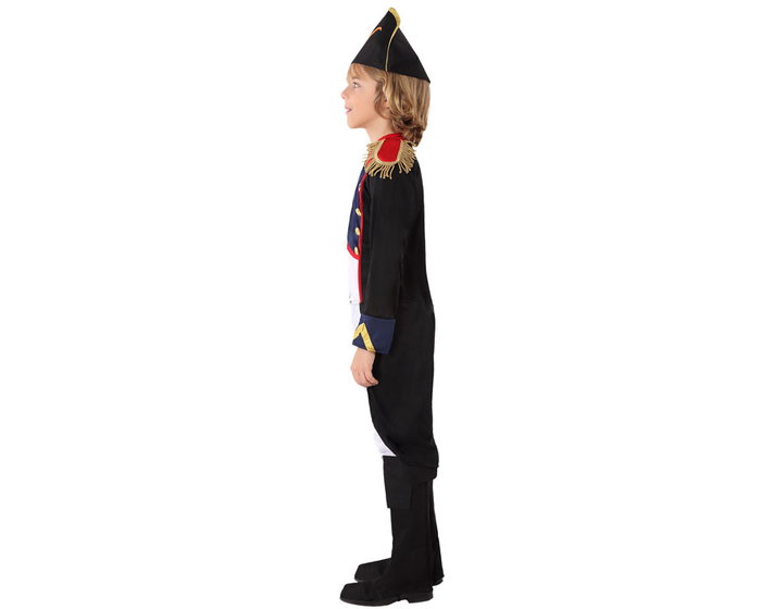 Disfraz Napoleón Infantil Niño 3-4 Años Completo (Sombrero, Peto, Pantalón, Cubrezapatos) para Carnaval Fiesta
