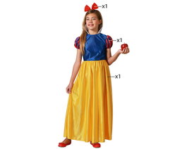 Disfraz Princesa de Cuento para Niña Amarillo 5-6 Años