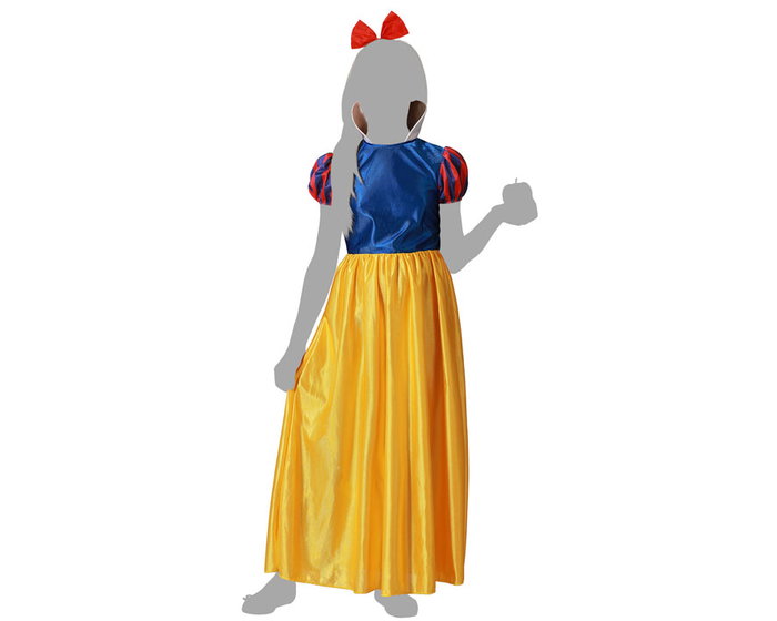 Disfraz Princesa de Cuento Infantil Niña Amarillo 7-9 Años con Falda y Diadema Disfraz Princesa de Cuento Infantil Niña Amarillo 7-9 Años con Falda y Diadema