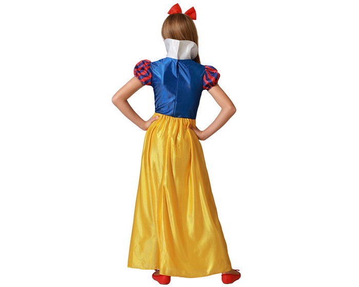 Disfraz Princesa de Cuento Infantil Niña Amarillo 7-9 Años con Falda y Diadema Disfraz Princesa de Cuento Infantil Niña Amarillo 7-9 Años con Falda y Diadema