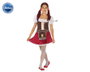 Atosa Disfraz de Alemana Oktoberfest para Niña, Vestido de Terciopelo Marrón, Talla 3-4 Años, Temática Países del Mundo, Género Mujer Infantil