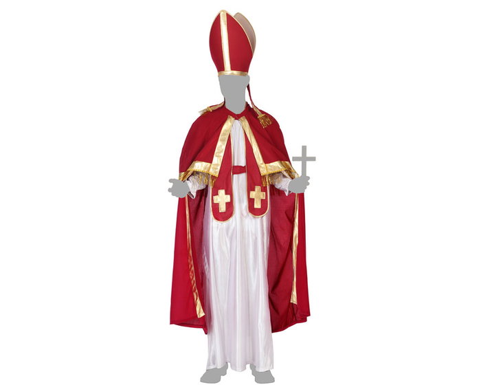 Disfraz Papa Hombre Adulto Multicolor M-L