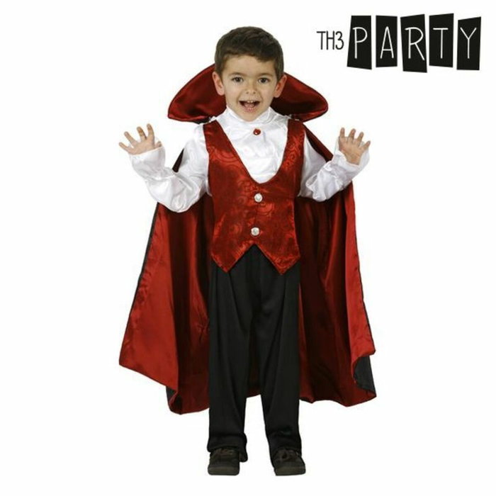 Disfraz de Vampiro Niño Halloween - Chaqueta, Pantalón y Capa Bordó/Multicolor, Talla Infantil 3-4 Años Disfraz de Vampiro Niño Halloween - Chaqueta, Pantalón y Capa Bordó/Multicolor, Talla Infantil 3-4 Años
