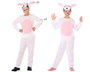 Disfraz de Conejo Rosa Unisex para Niño Infantil 3-4 Años - Mono y Gorro con Cara de Conejo - Tema Animales de Granja