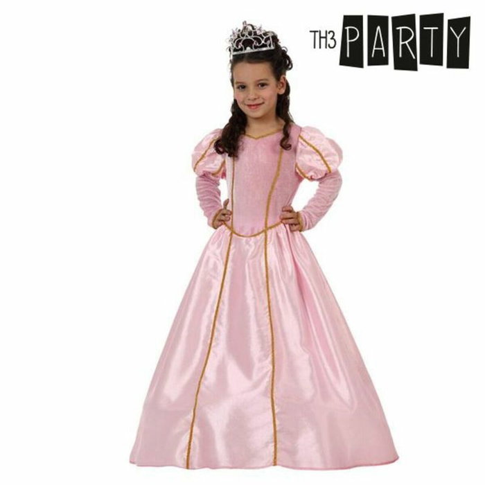 Disfraz Princesa Rosa para Niña 7-9 Años - Vestido Fantasía de Polyester