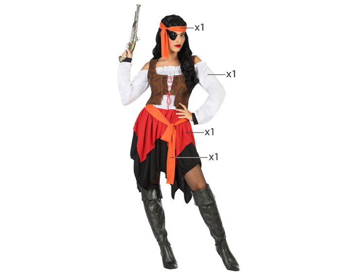 Disfraz para Adultos Pirata Mujer
