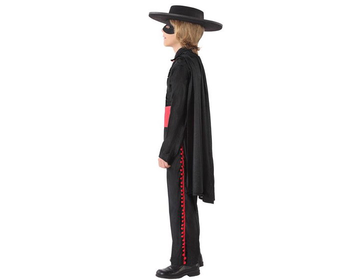 Disfraz Enmascarado Niño Infantil Negro 5-6 Años