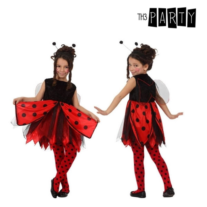 Atosa Disfraz de Mariquita para Niña Rojo y Negro (3-4 años) inevitable