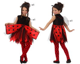 Atosa Disfraz de Mariquita para Niña Rojo y Negro (3-4 años) inevitable