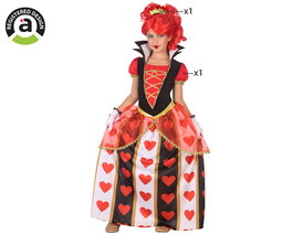 Disfraz Reina de Corazones Niña Infantil Talla 3-4 Años Original Fantasía Multicolor