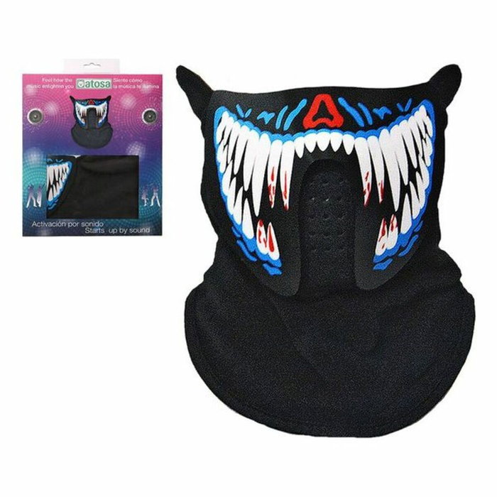 Atosa Máscara Dientes con Luz LED y Sensor de Sonido - Multicolor Adulto