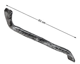 Palanca Curva 63x8 cm Herramienta para Mecánico, Ladrón o Escapista - Accesorio de Disfraz