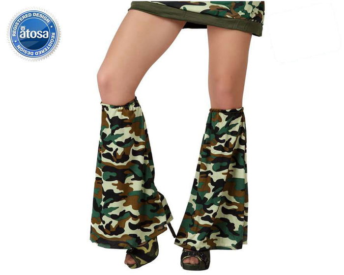 Calentadores Camuflaje Militar Verde Polyester Accesorio Adulto Calentadores Camuflaje Militar Verde Polyester Accesorio Adulto