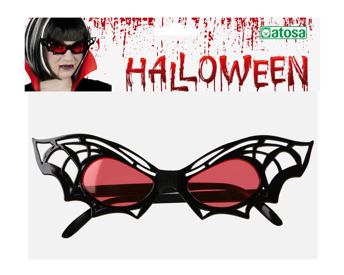 Gafas Murciélago Lentes Rojas Vampiro Halloween Disfraz Adulto