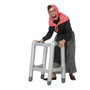 Atosa Andador Hinchable Gris para Disfraz de Abuela