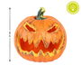 Calabaza Decorativa Naranja Con Luz Interior 21 cm Halloween