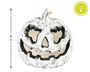 Calabaza Decorativa Blanca Con Luz Interior 21 cm Para Halloween