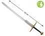 Atosa Espada Medieval Larga de 122 cm para Disfraz de Rey o Caballero