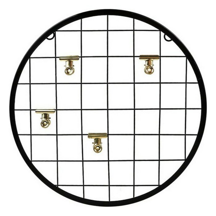 Atosa Industrial Collection Colgador Circular de Pared Decorativo Negro 30 cm con 4 Pinzas Atosa Industrial Collection Colgador Circular de Pared Decorativo Negro 30 cm con 4 Pinzas