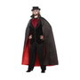 Atosa Capa de Vampiro Negra y Roja de 143 cm con Cuello Alto