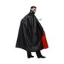 Atosa Capa de Vampiro Negra y Roja de 143 cm con Cuello Alto