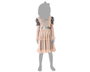 Otros Disfraz Muñeca de Porcelana Halloween para Niña 3-4 Años - Vestido y Tocado Rosa Gris