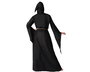 Disfraz de Bruja Adulto Halloween XXL - Túnica Negra con Capucha y Cinturón - Poliéster Unisex