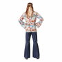 Disfraz Hippie Hombre Multicolor Años 60 Adulto Talla XS-S