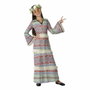 Disfraz Hippie para Niña 5-6 Años - Vestido Multicolor con Estampado Psicodélico y Flecos