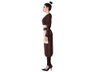 Disfraz Guerrera China Mujer Adulto XL: Camisa y Pantalón Marrón
