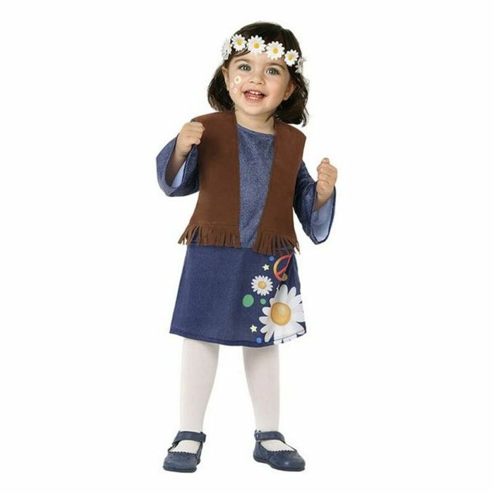 Atosa Disfraz Hippie Niña Bebé con Flecos Multicolor Atosa Disfraz Hippie Niña Bebé con Flecos Multicolor