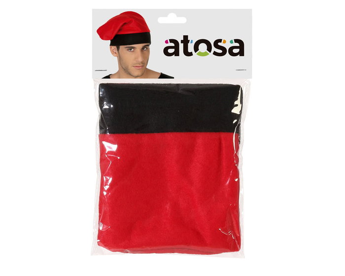 Barretina Roja Grande 29x33.5 cm Accesorio Español Polyester Adulto