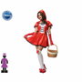 Jaque Disfraz Caperucita Roja Sexy para Mujer Adulto, Tallas M-L