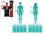 Disfraz Camiseta de Jugador de Rugby Sangriento para Hombre Adulto - Disfraz de Camiseta Negra con Manchas de Sangre y Dorsal, Tallas M-L