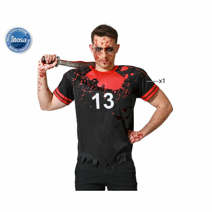 Atosa Disfraz Camiseta Jugador Rugby Sangriento Hombre Adulto M-L