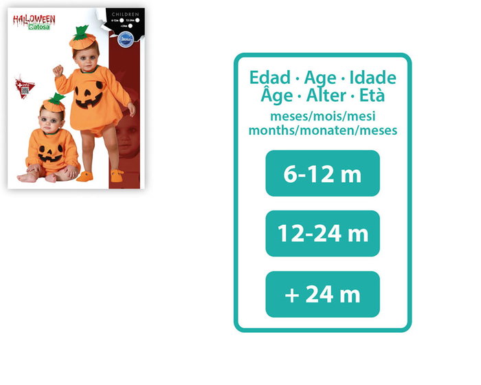Little Pumpkin Disfraz de Calabaza con Gorro para Bebé Halloween - Mono Naranja Unisex 6-12 Meses Little Pumpkin Disfraz de Calabaza con Gorro para Bebé Halloween - Mono Naranja Unisex 6-12 Meses