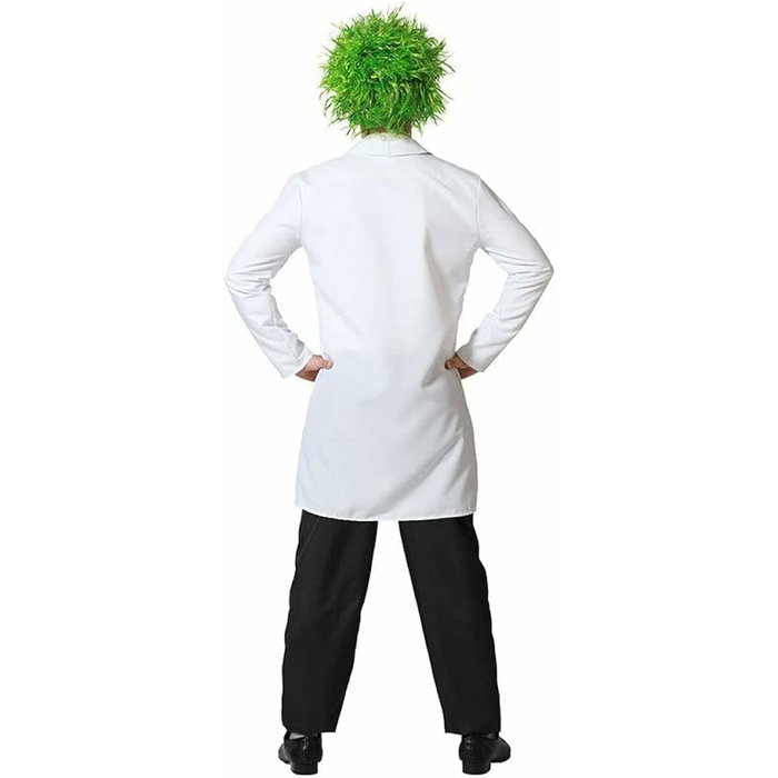 Disfraz de Científico Loco para Adulto Unisex, Bata Blanca Talla XL