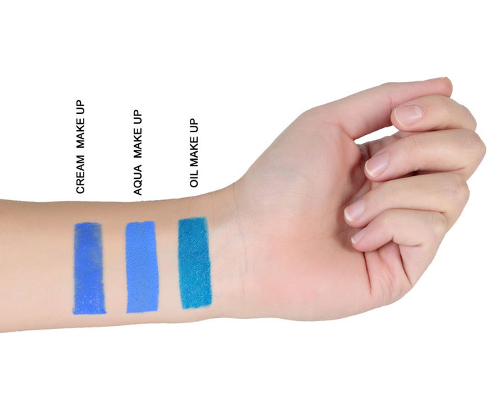 Maquillaje Crema Pintura Facial Color Azul para Caracterizaciones Artísticas