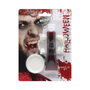 Kit de maquillaje Halloween dentadura vampiro y sangre falsa roja