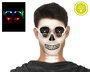 Gafas Calavera Con Luces Led Multicolor Para Disfraz Halloween Adulto