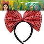 Atosa Diadema Pajarita Rojo con Lentejuelas