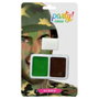 Snazaroo Kit de Maquillaje Graso Militar Camuflaje - Verde y Marrón